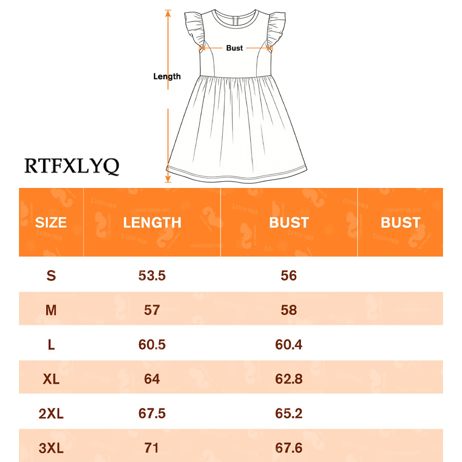 AOP Kids Flutter Sleeve Dress