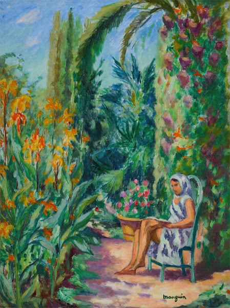 Odette dans le jardin de lOustalet 1933
