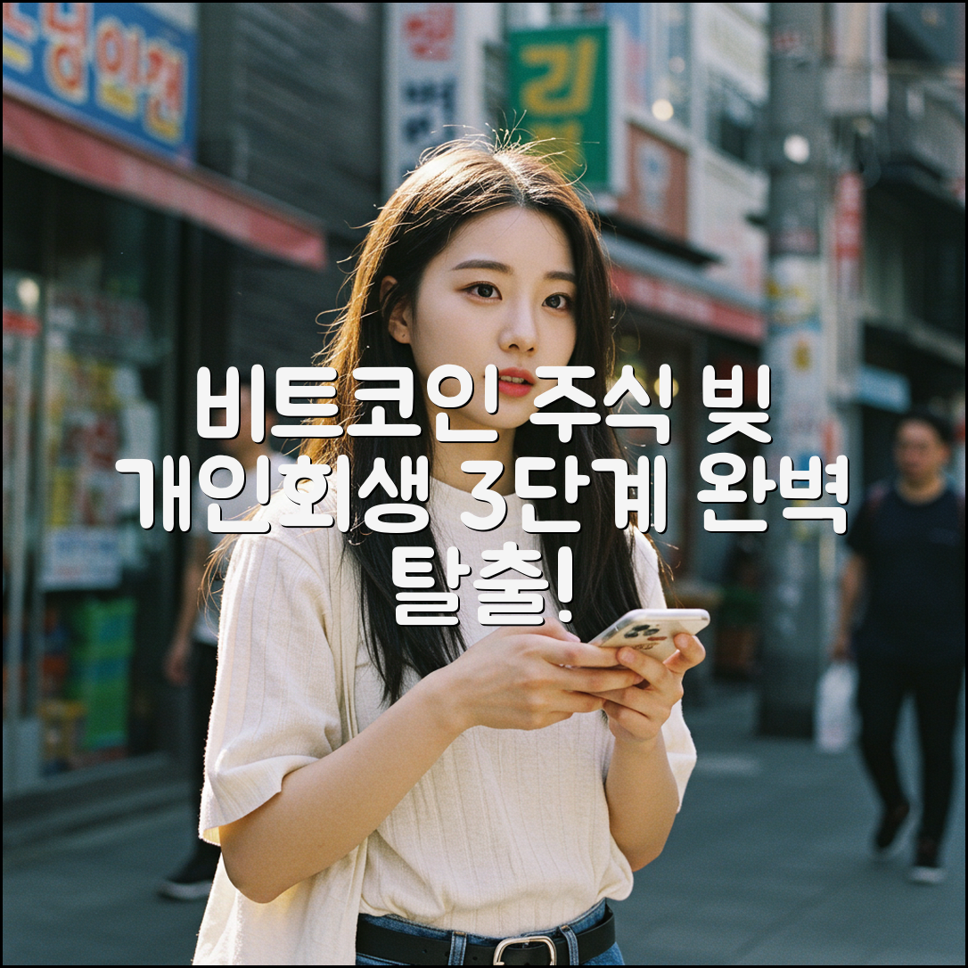 비트코인·주식 빚, 개인회생 3단계로 탈출!