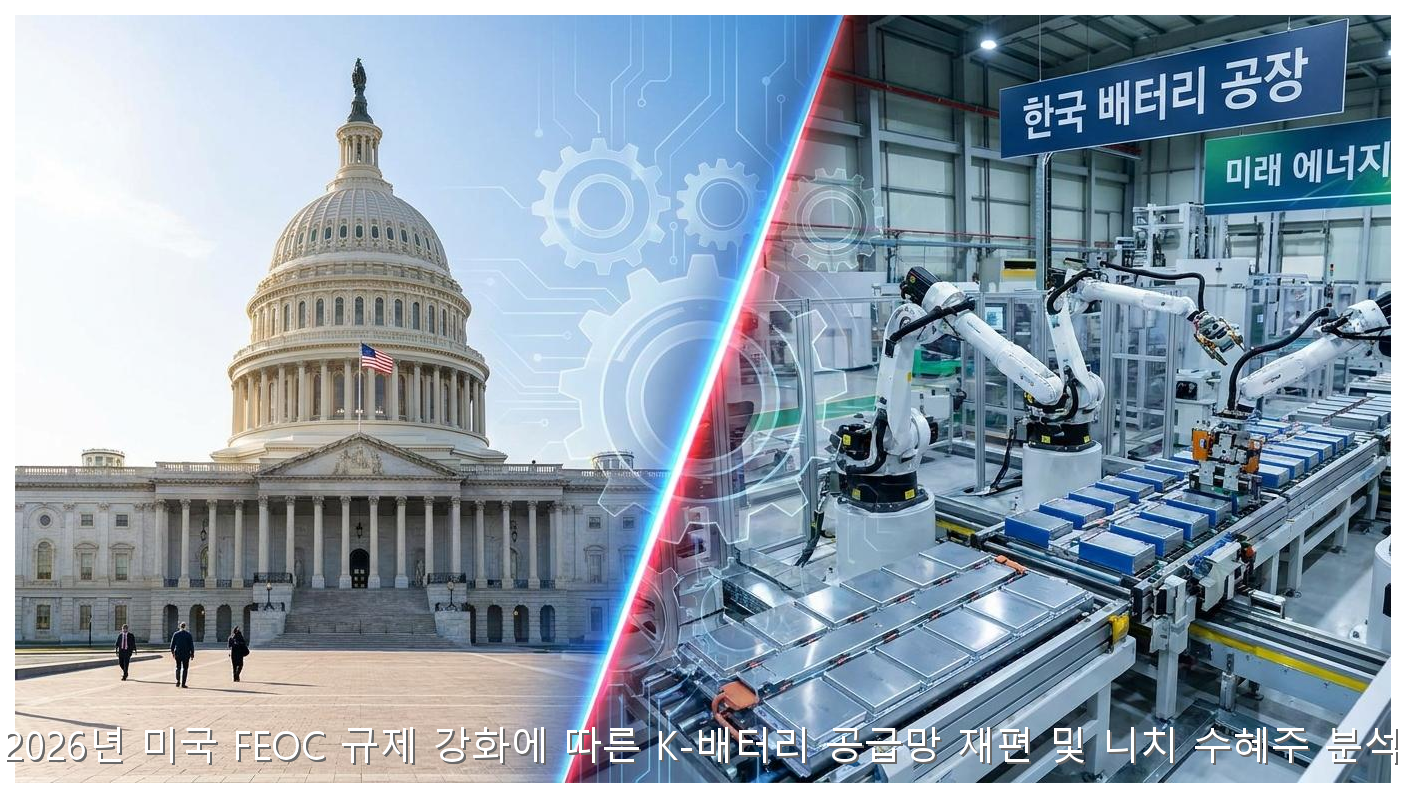 2026년 미국 FEOC 규제 강화에 따른 K-배터리 공급망 재편 및 니치 수혜주 분석 핵심 안내 및 분석 인포그래픽 (7)