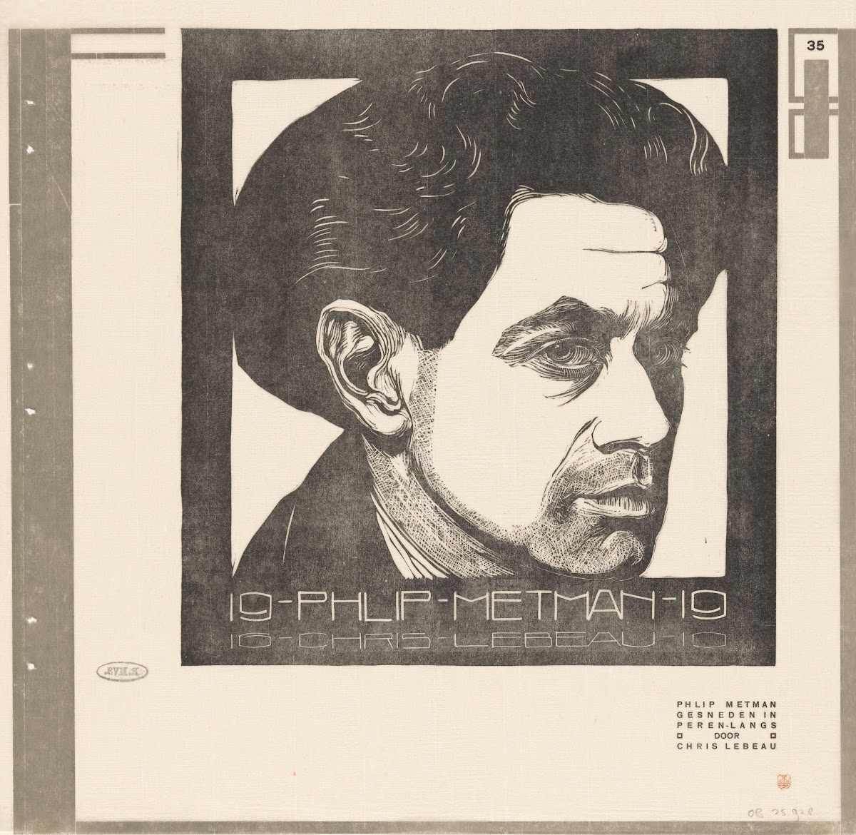 Portret van Philip Metman 1919