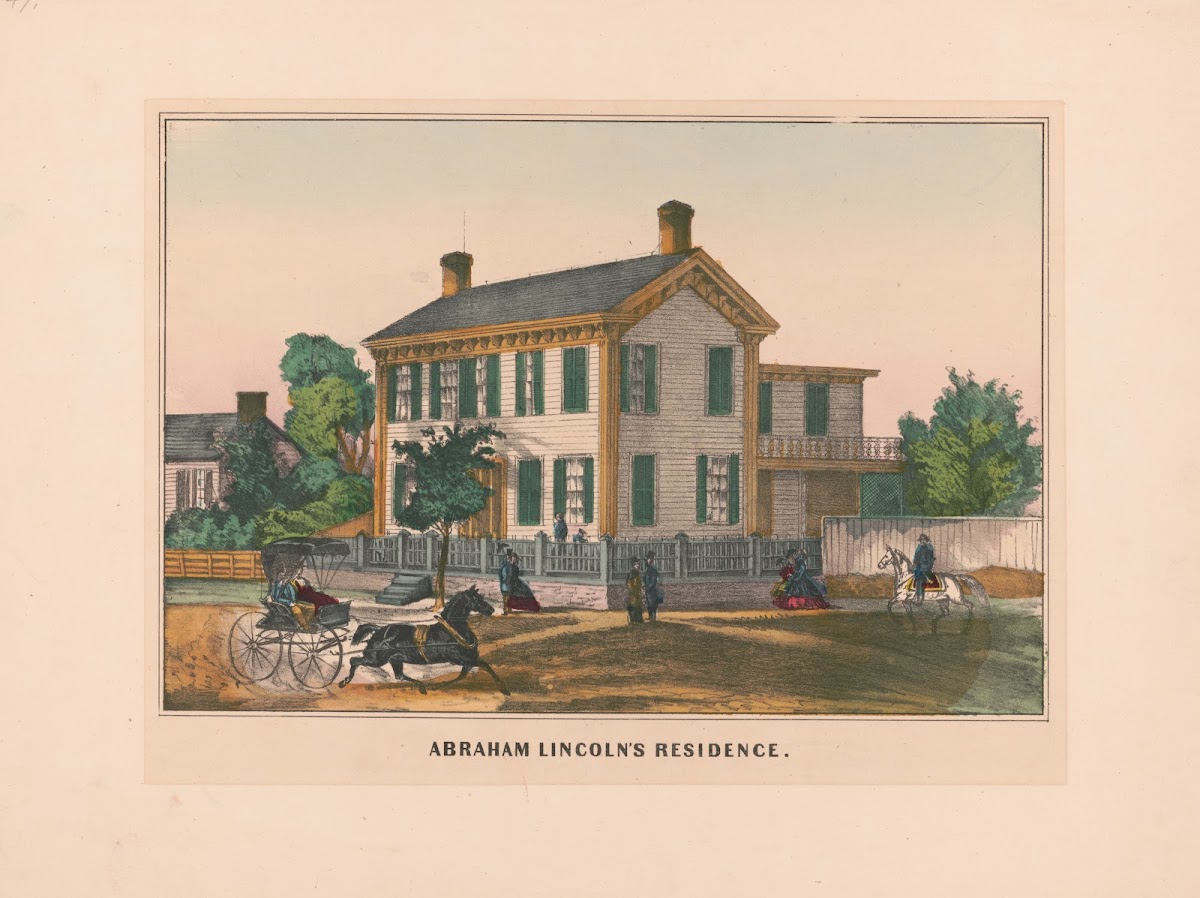 Abraham Lincolns residence 19th century