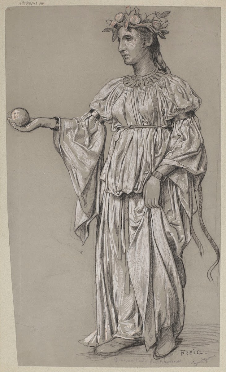 Costume Design for Freyja 1895   1897