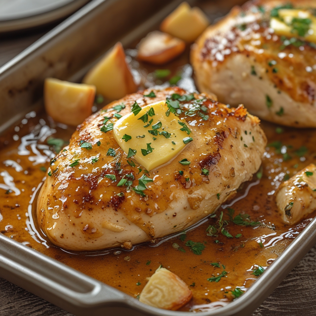 Delicious Cowboy Butter Chicken Breast Recipe - Easy Baked Chicken Dinner for Busy Weeknights finished