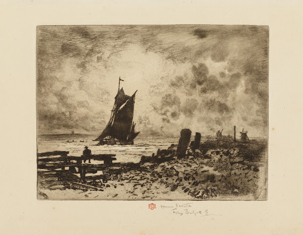 Little Seascape a Remembrance of the Medway 1879