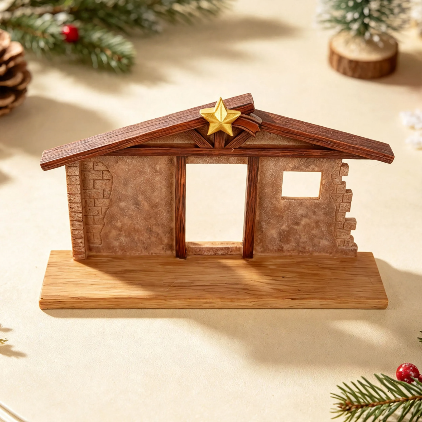 Christmas nativity set made of resin