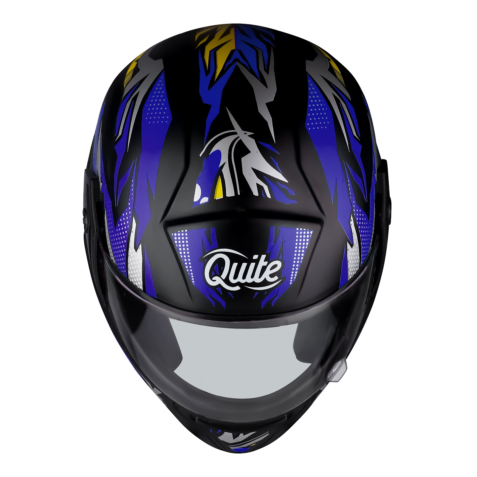 Side profile of the helmet showing aerodynamic shape