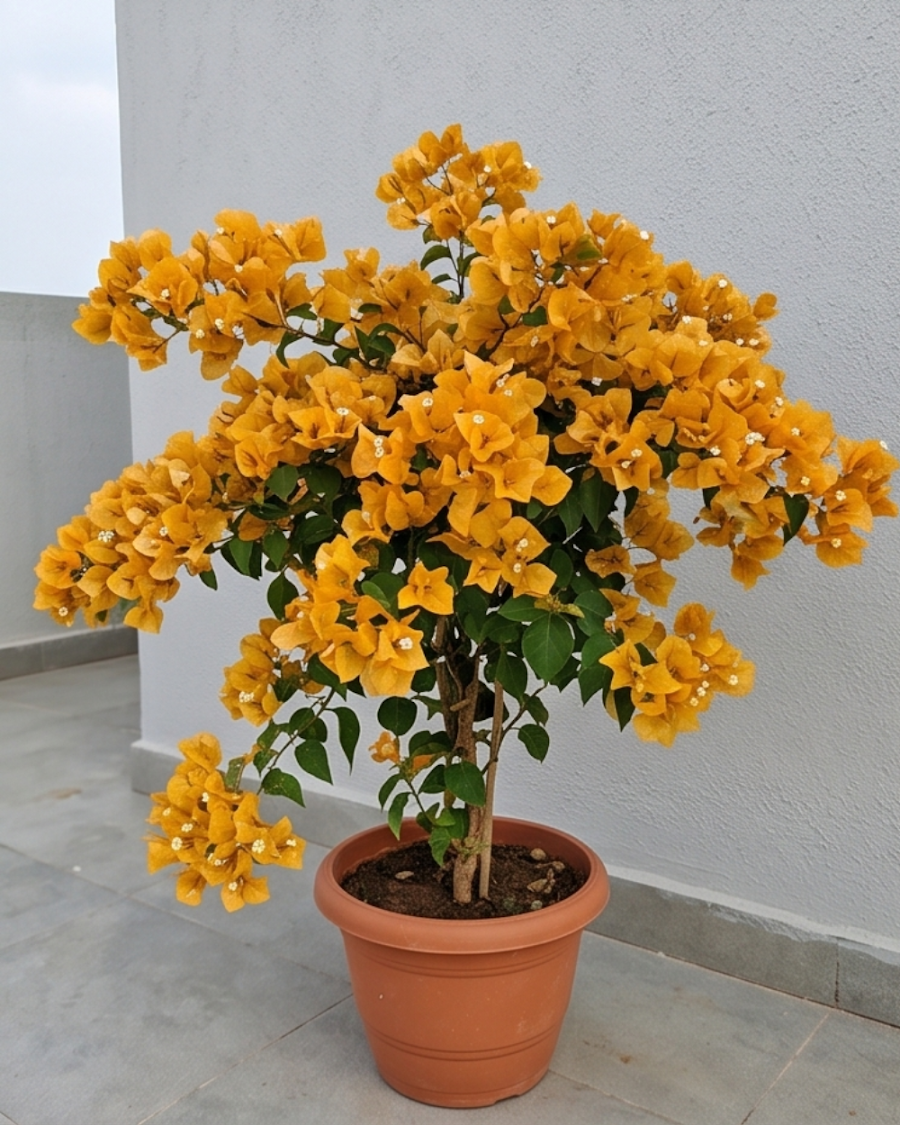 Imported Yellow Diamond Bougainvillea Plant — view 4
