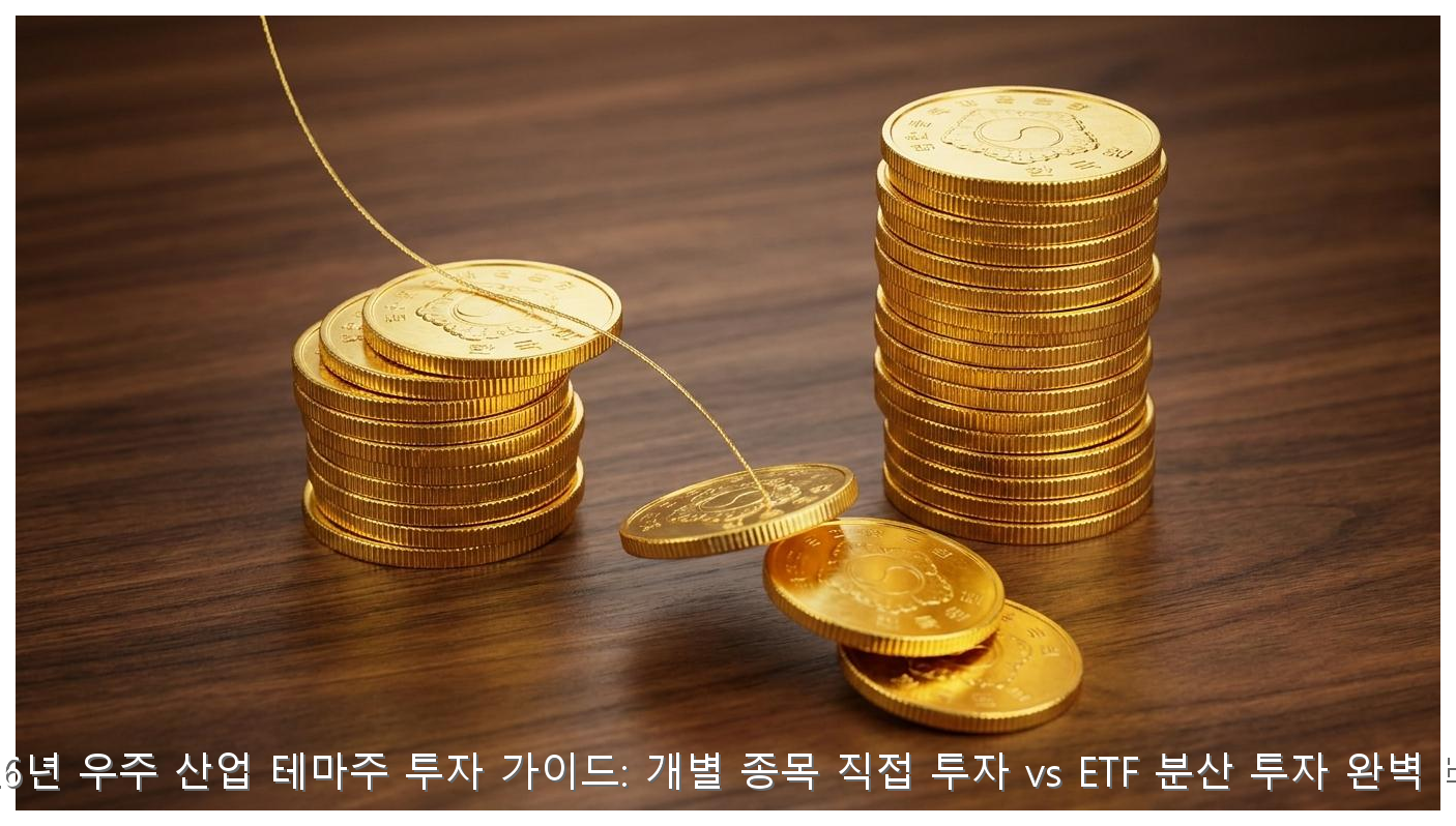 2026년 우주 산업 테마주 투자 가이드: 개별 종목 직접 투자 vs ETF 분산 투자 완벽 비교 핵심 안내 및 분석 인포그래픽 (5)