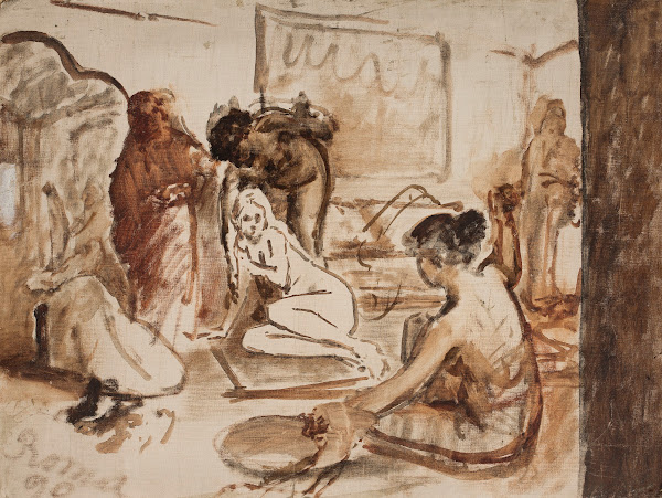 Sketch for the 1st composition of the painting Potocka in Bakhchisaray 1897   18