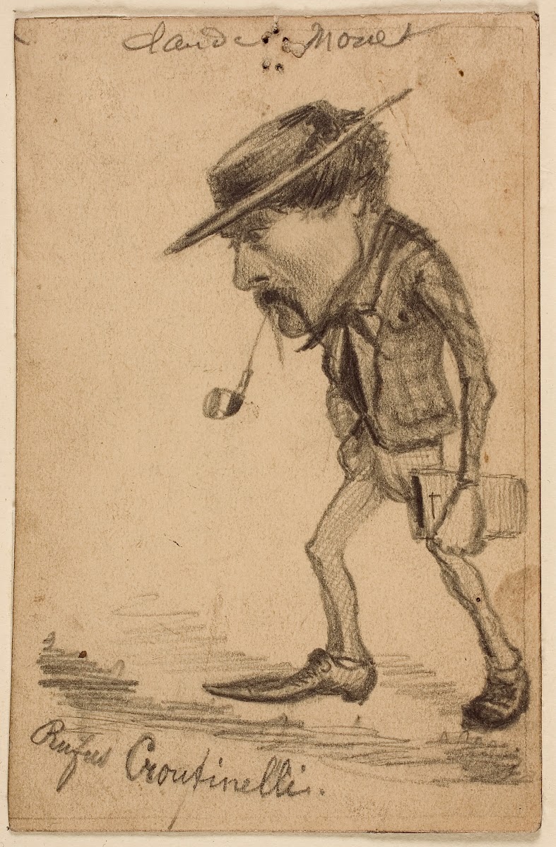 Caricature of Henri Cassinelli Rufus Croutinelli c 1858