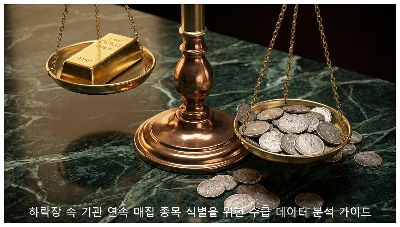 하락장 속 기관 연속 매집 종목 식별을 위한 수급 데이터 분석 가이드 핵심 안내 및 분석 인포그래픽 (2)