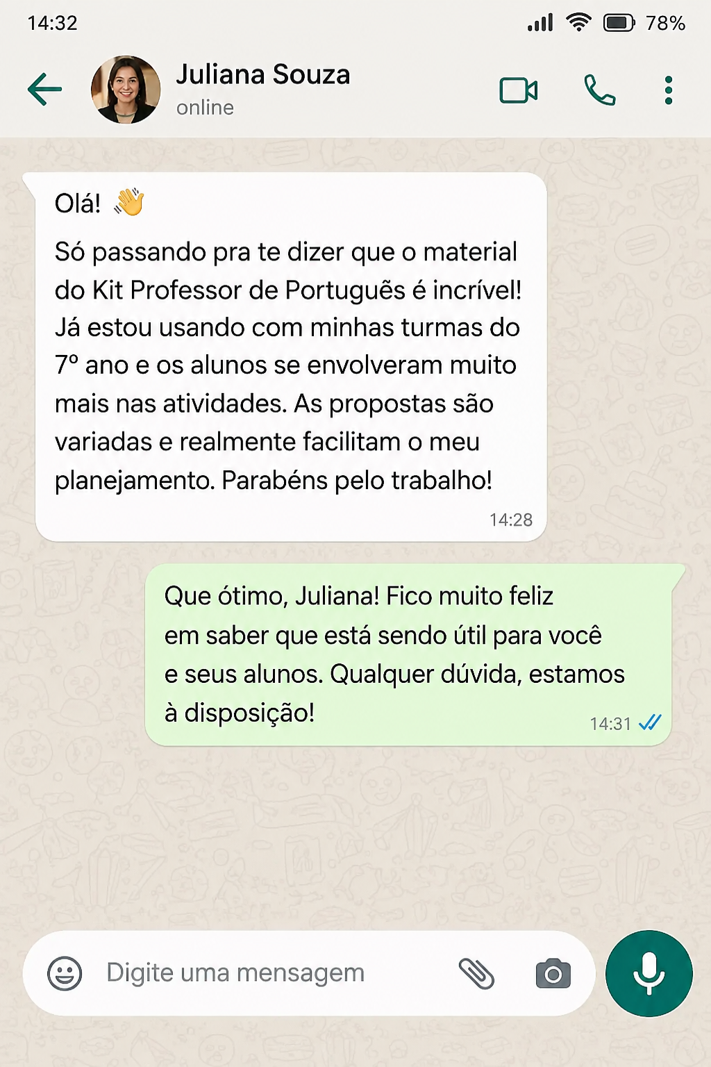 Depoimento de Professor 1