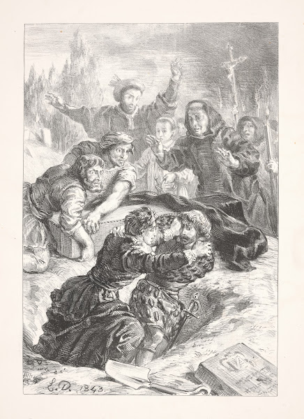 Hamlet and Laertes fight in the grave Act V scene I 1864