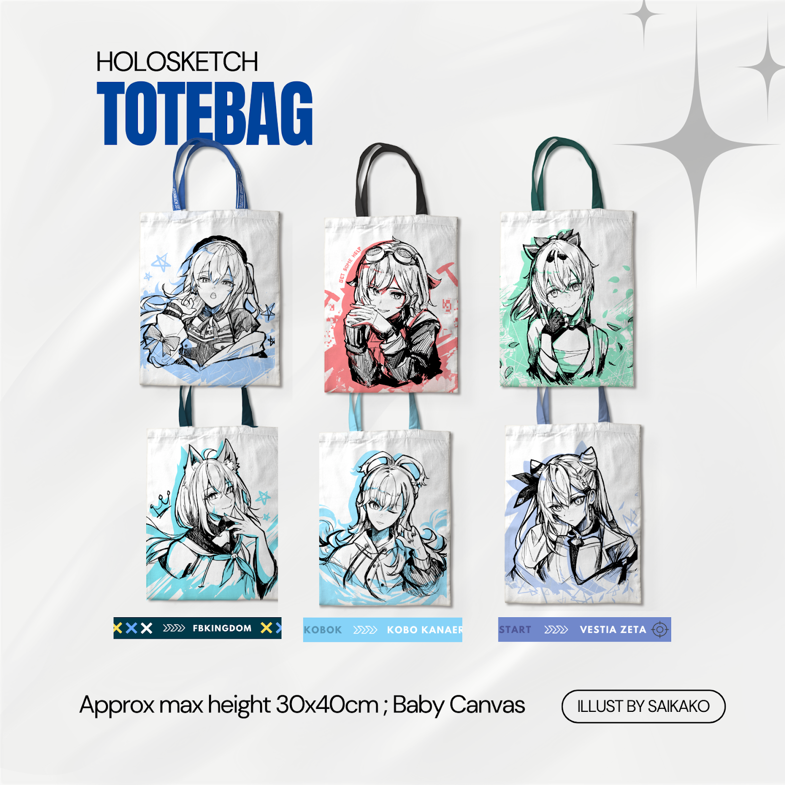 Holosketch Totebag by Saikako