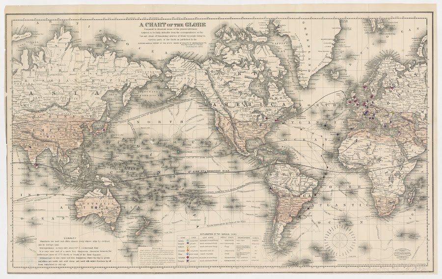 [1872]_A chart of the globe prepared to illustrate some of the general