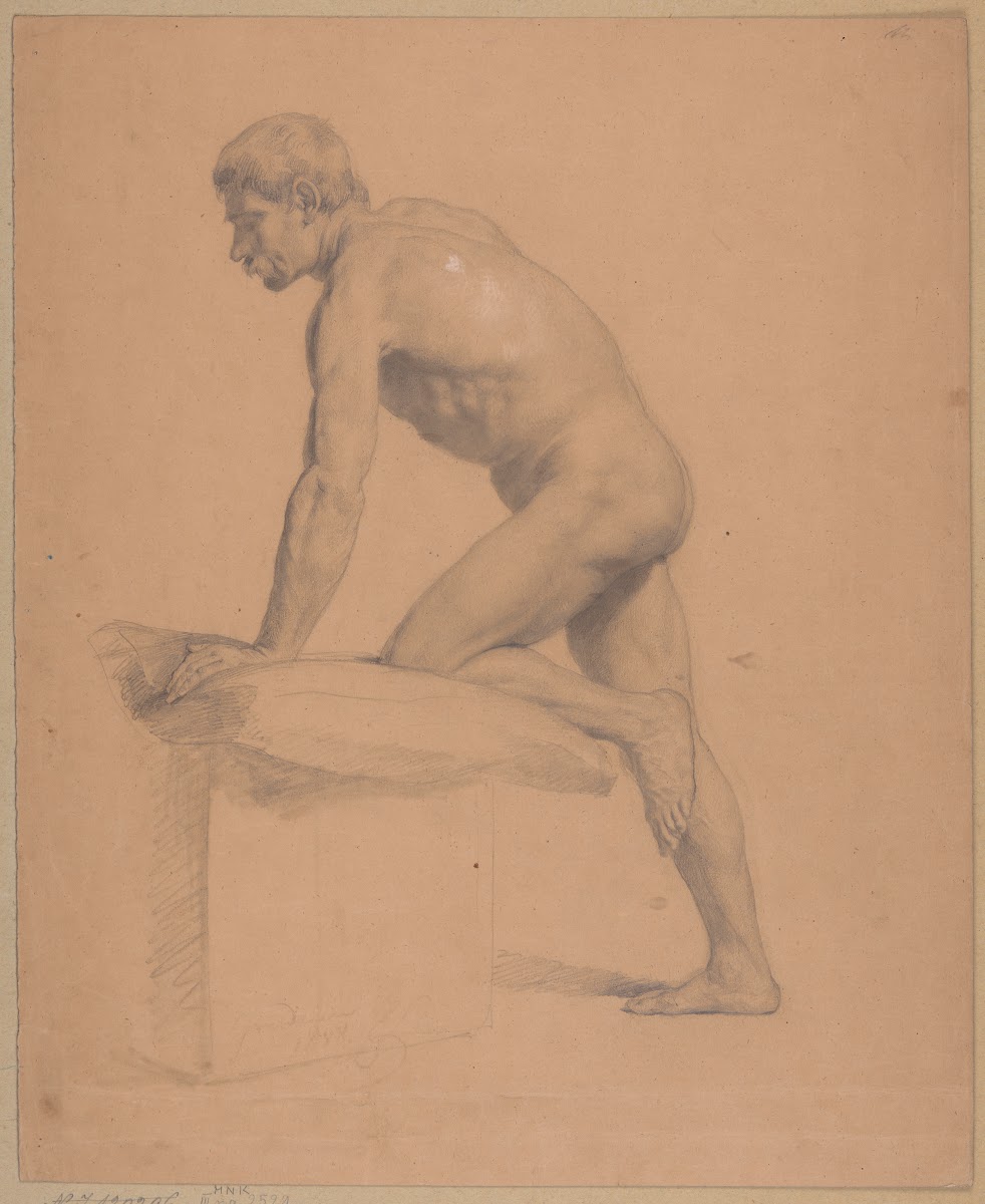 Study of a nude male 1858