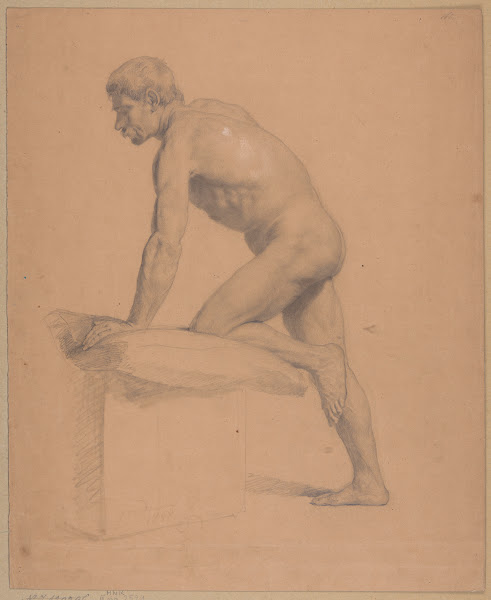 Study of a nude male 1858
