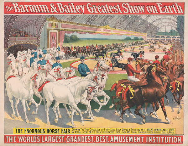 The Barnum  Bailey greatest show on earth The enormous horse fair 1897