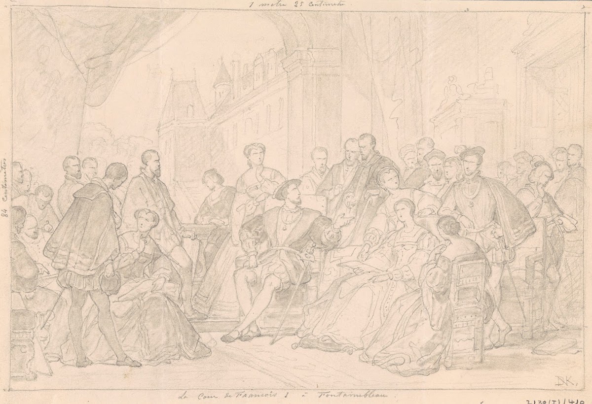 The Court of Francis I of France in Fontainebleau