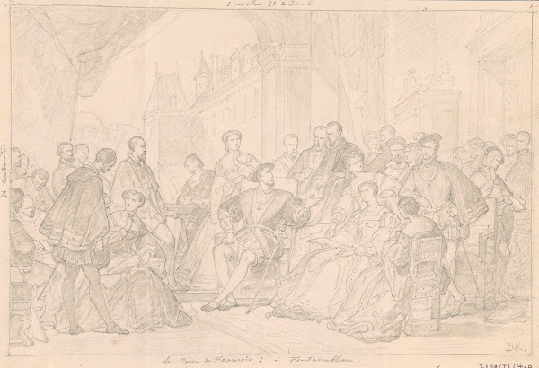 The Court of Francis I of France in Fontainebleau