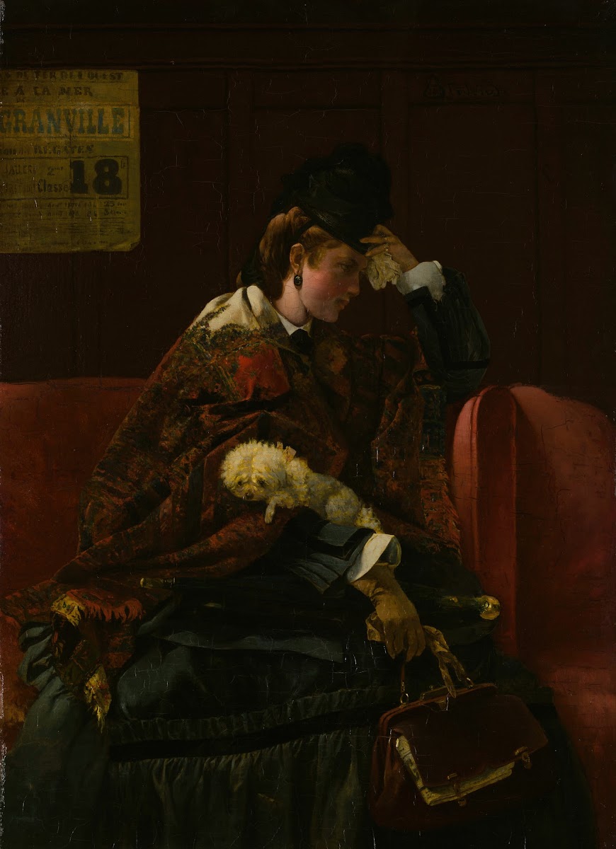 At the Railway Station c 1874