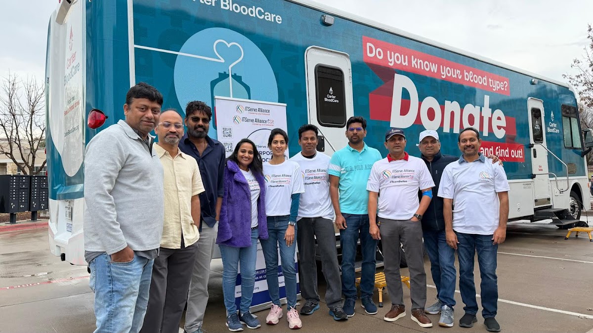 ITServe Alliance Dallas Chapter Hosted a Blood Drive (CSR)