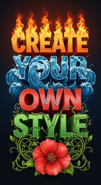 Elemental Typography Fusion