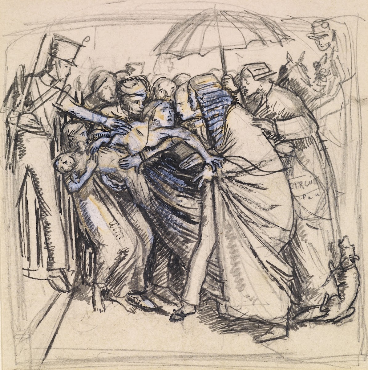 The Prisoners Wife  Sketch of the Wife confronting Judge 1853 54