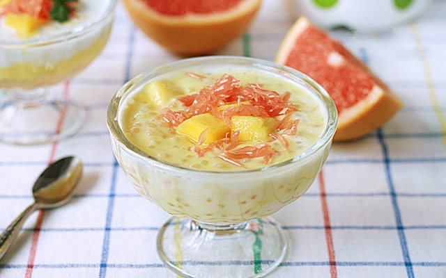 Chè Xoài Nấu Bột Báng Ngon
