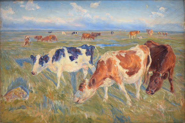 Grazing Cows on the Island of Saltholm 1892
