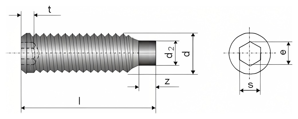 DIN 915 – Technical drawing