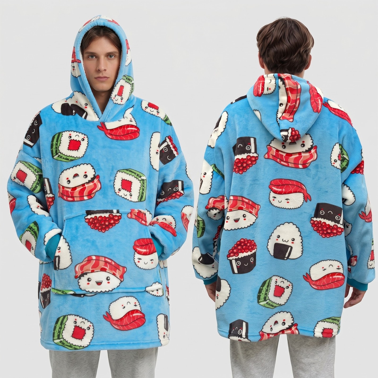 Wearable fleece blanket, 350 g/m²
