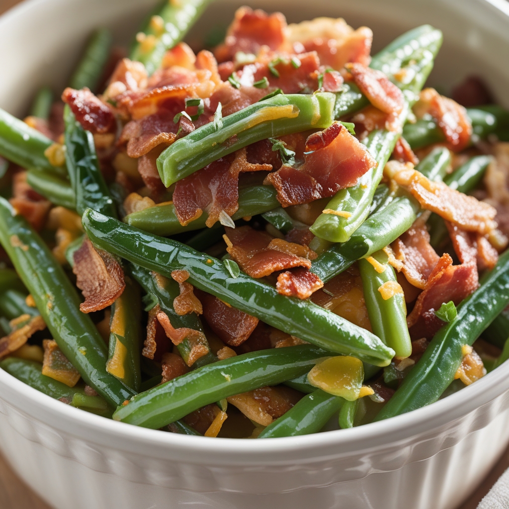 Bacon Loaded Green Bean Casserole – Easy Homemade Comfort Side Dish