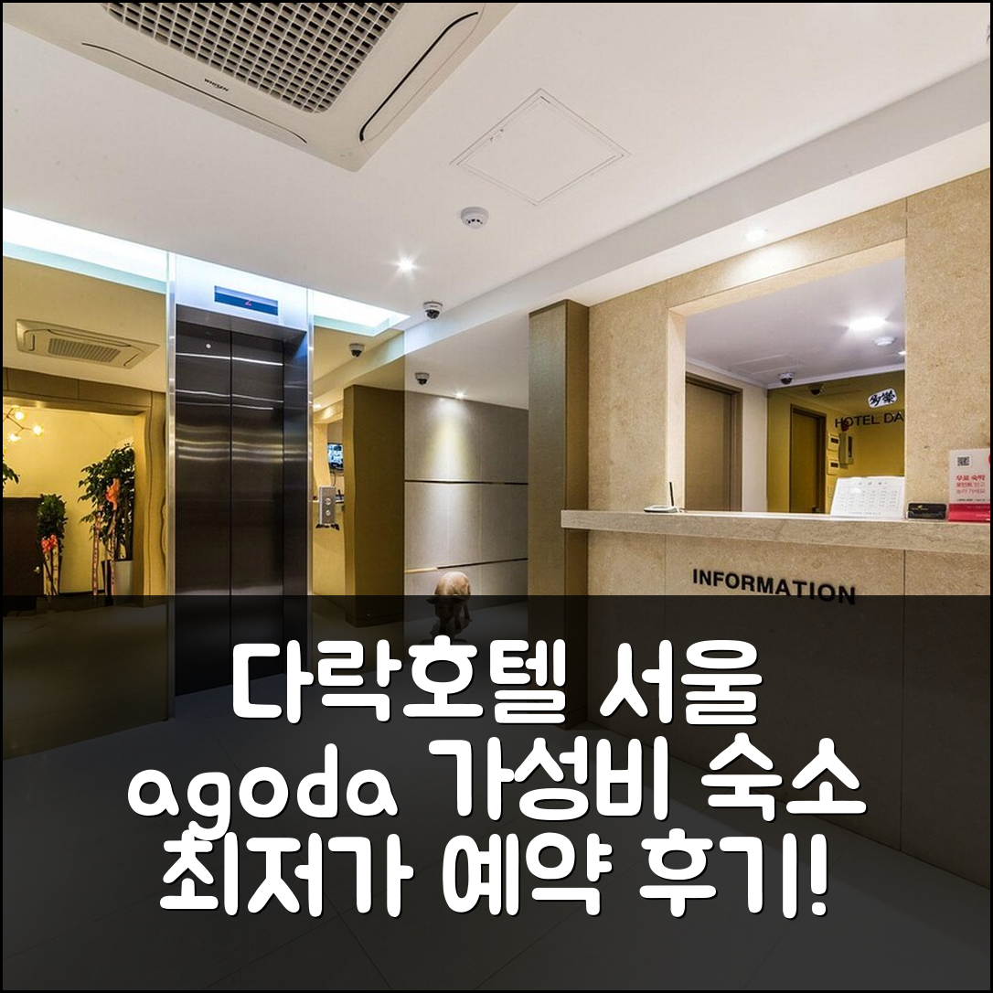 다락 호텔 서울: 가성비 숙소 예약 후기 & 할인 - 아고다 호텔 추천