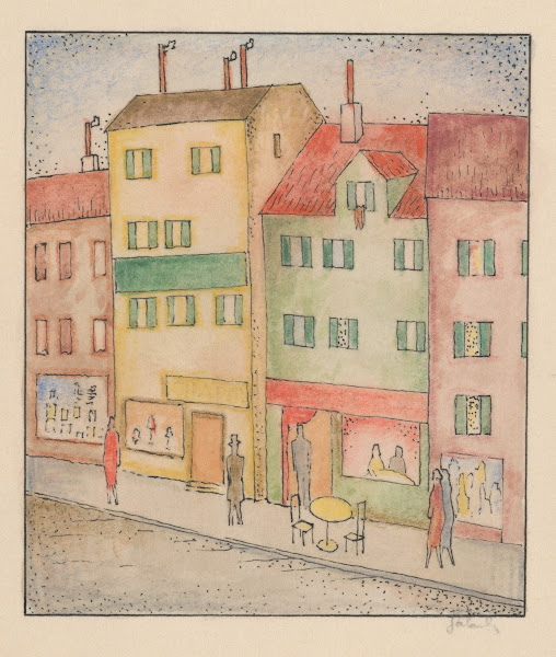 Street with a pastry shop 1926 1928