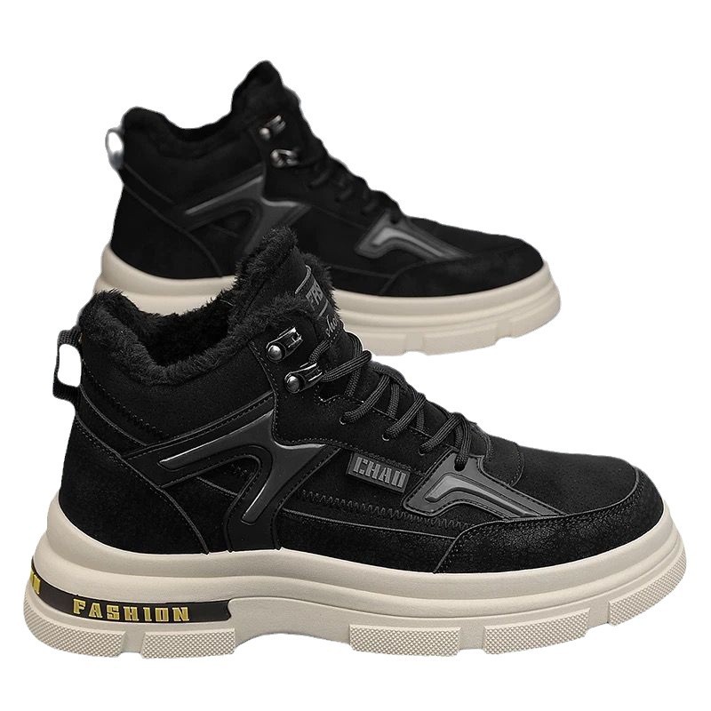 Insulated Men's Winter Boots, Non-slip Sole