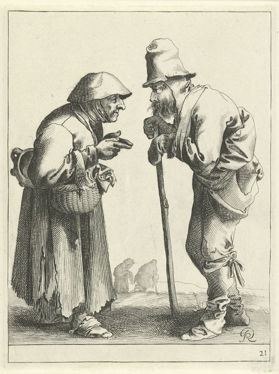 Twee bedelaars in conversatie 1638 1652