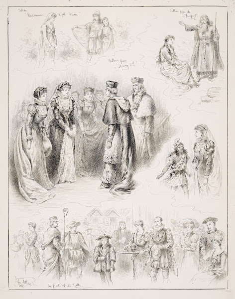 Tableaux scenes from King Henry VIII Midsummer nights dream The Tempest and a sc