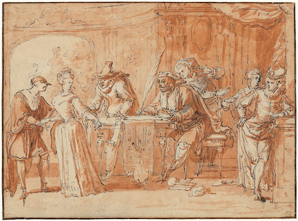Scene from the Italian Comedy 1700