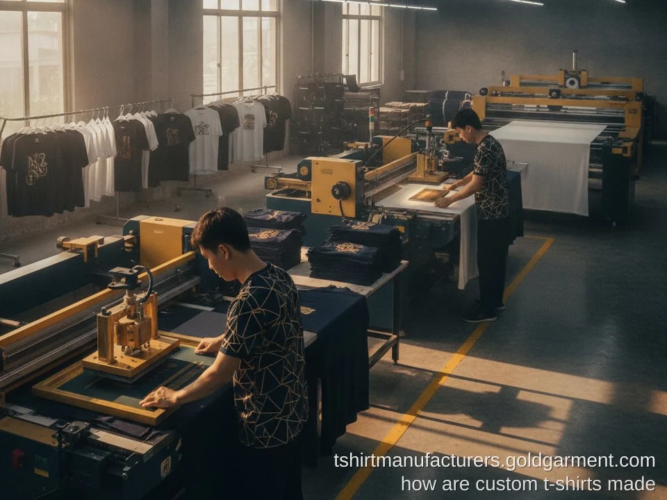 How custom t-shirts Are Made: The Complete Manufacturing Process Step-by-Step - Gold Garment Vietnam