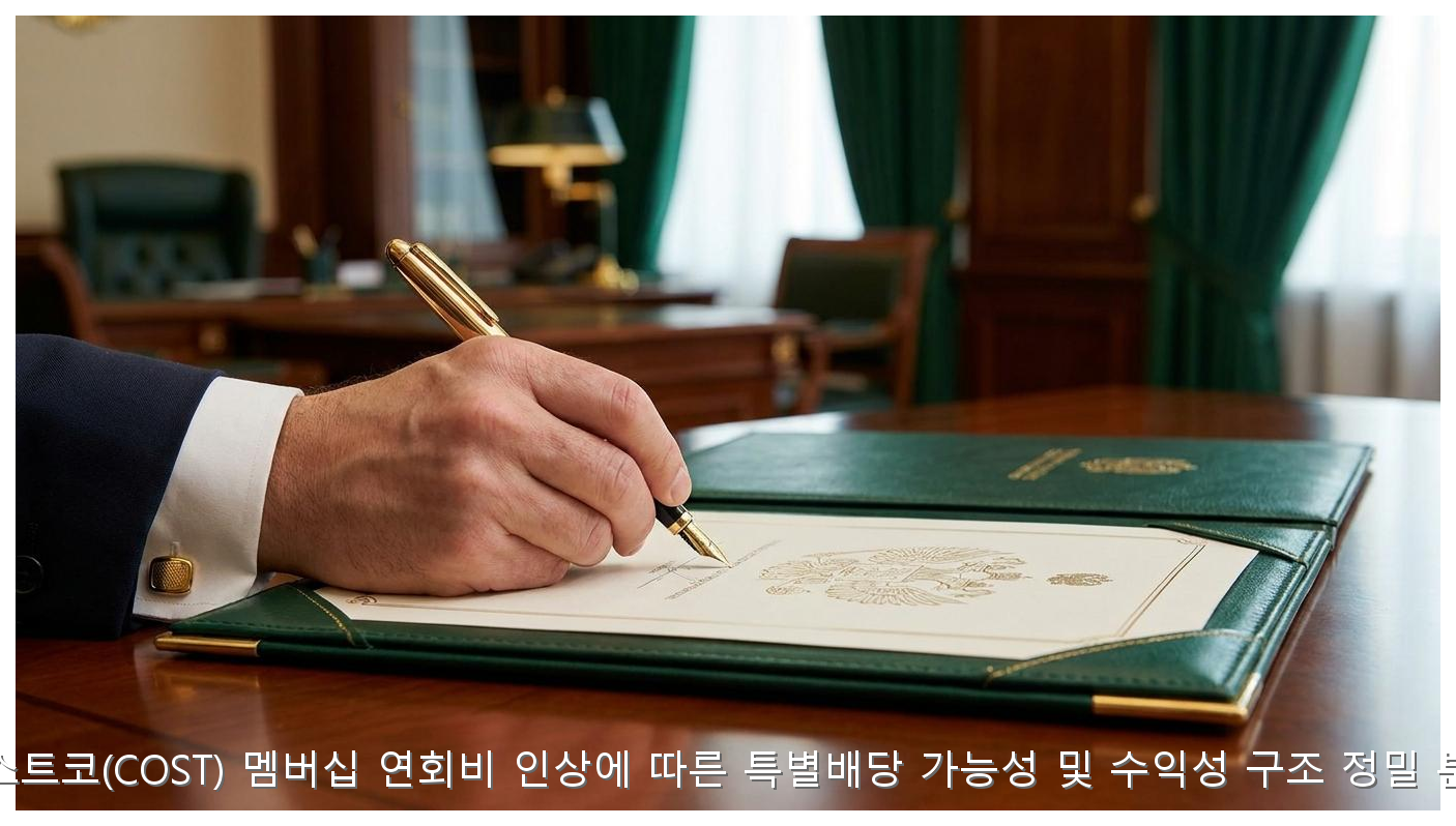 코스트코(COST) 멤버십 연회비 인상에 따른 특별배당 가능성 및 수익성 구조 정밀 분석 핵심 안내 및 분석 인포그래픽 (2)