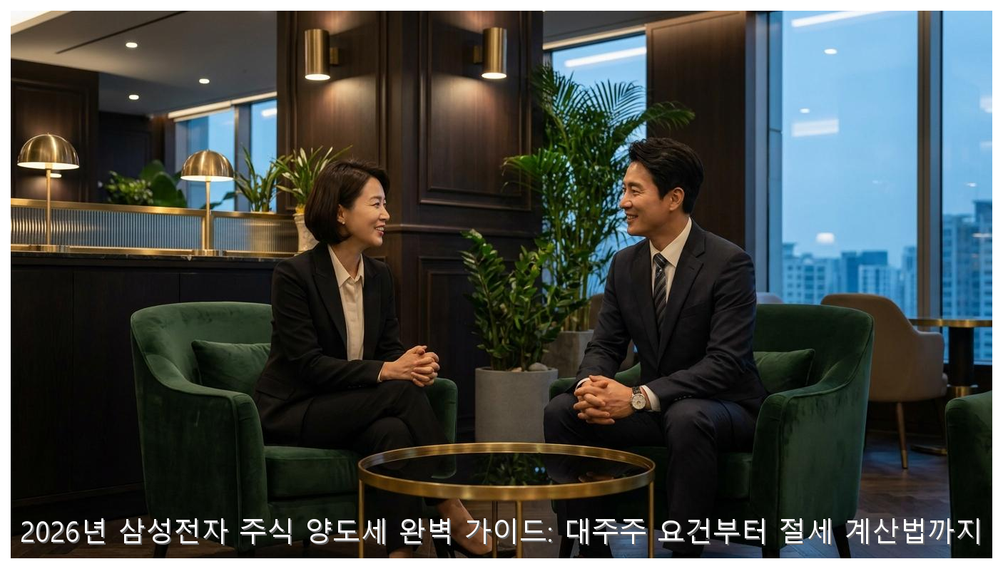 2026년 삼성전자 주식 양도세 완벽 가이드: 대주주 요건부터 절세 계산법까지 핵심 안내 및 분석 인포그래픽 (4)