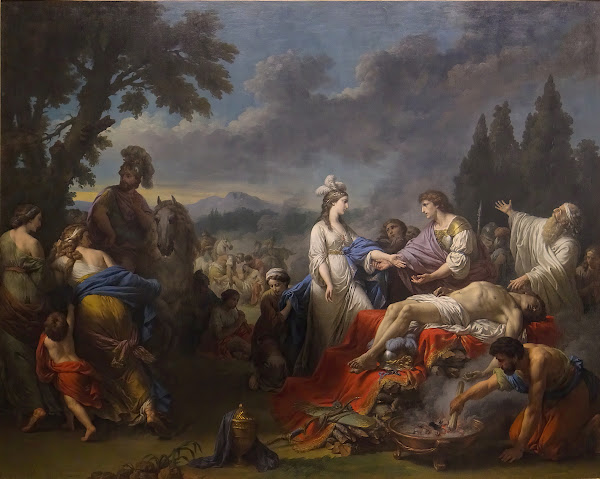 Les deux veuves dun chef indien se disputant les honneurs du bûcher 1783