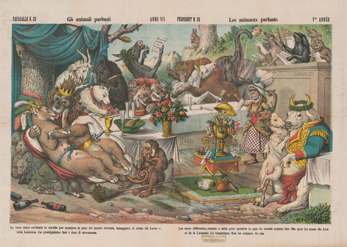 Gli animali parlanti Les animaux parlants 1879