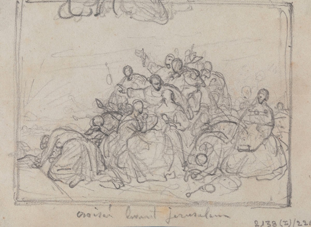Crusaders in front of Jerusalem
