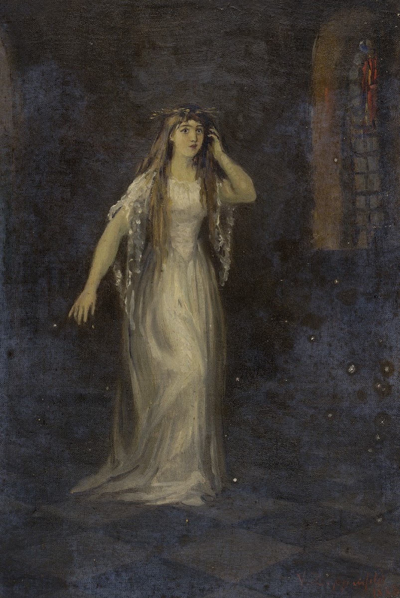 Full Length Figure Of Ophelia 1880