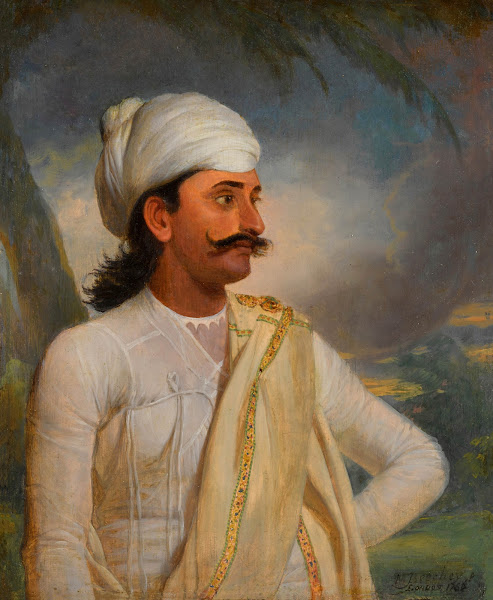 Portrait of a munshi probably Muhammad Samir 1786