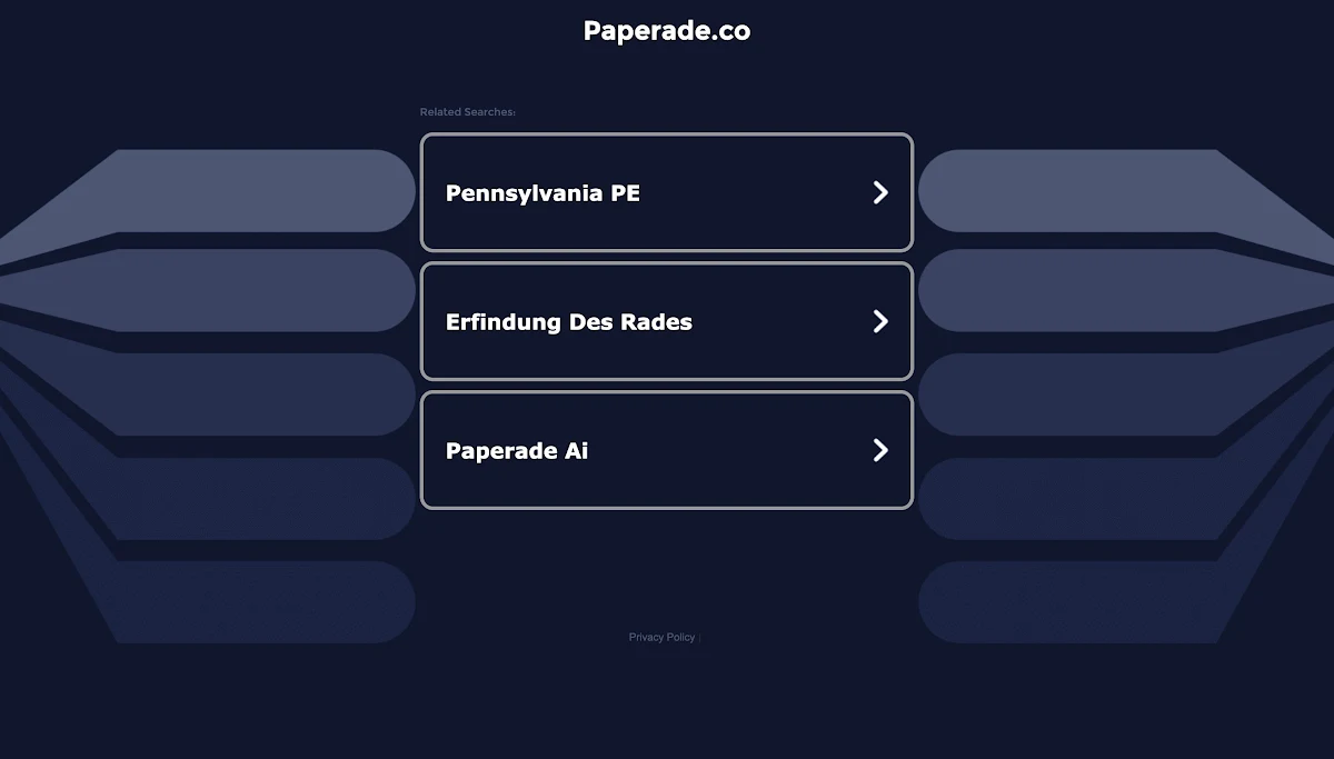 Captura de Paperade Startup Idea Generator