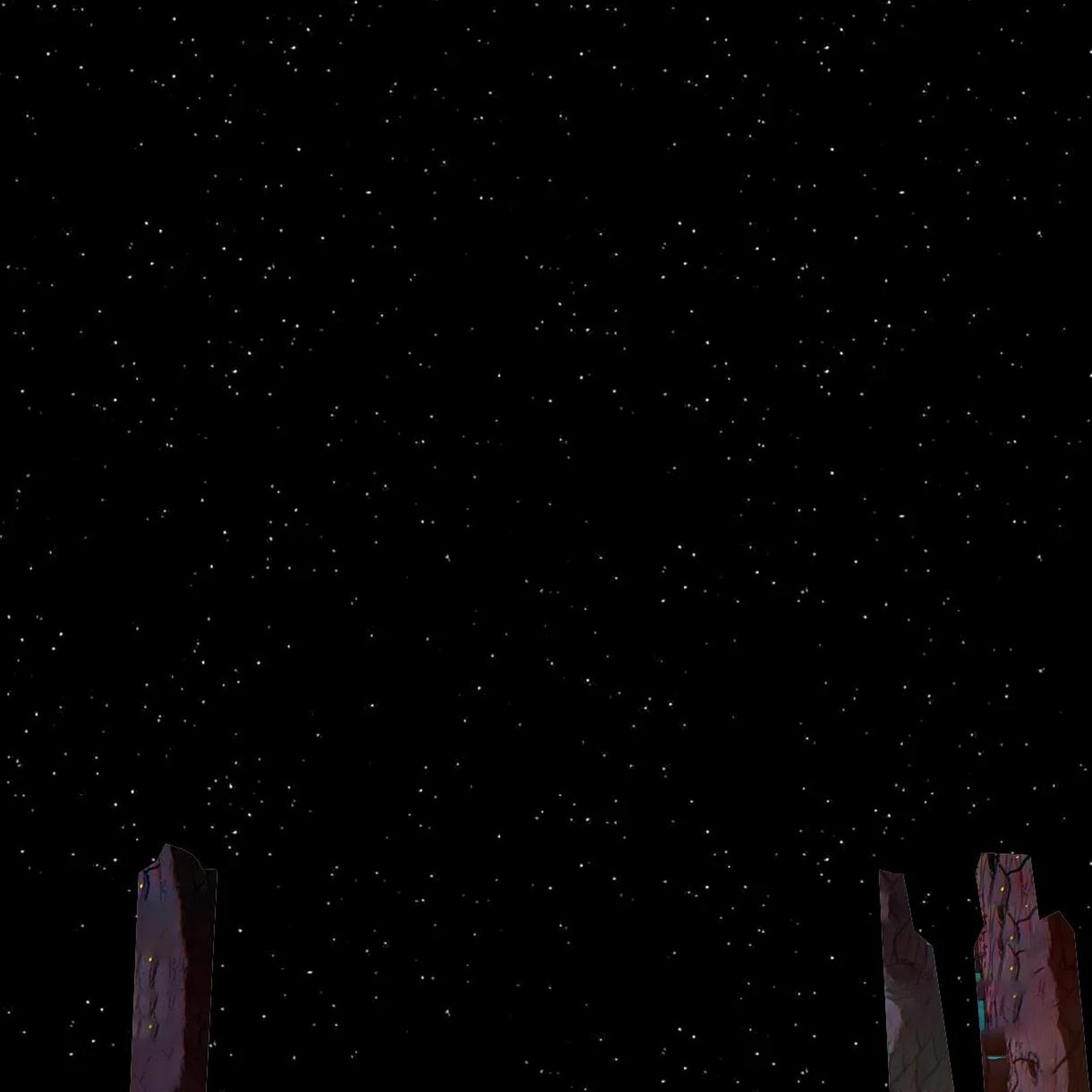 Download Neon Lit Temple Under Stars Full HD iPhone